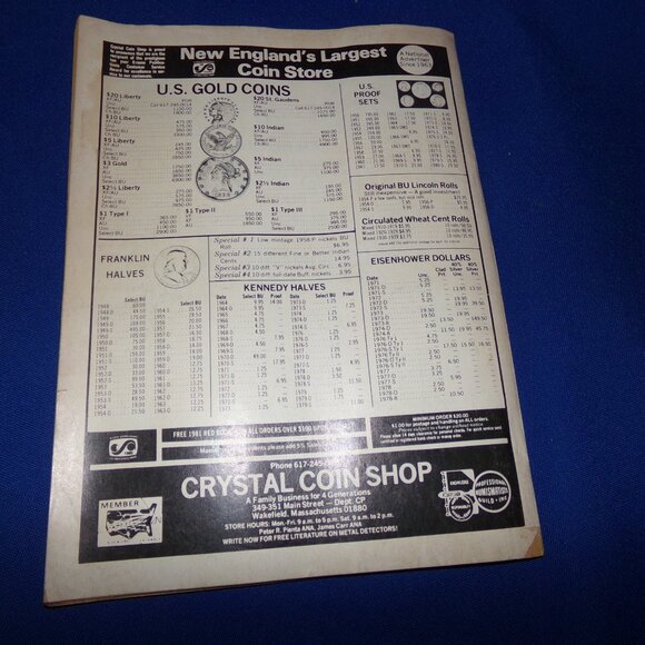 Coins Prices - Vintage Magazine for Coin Collectors - May 1981 - No 78 - Picture 7 of 7